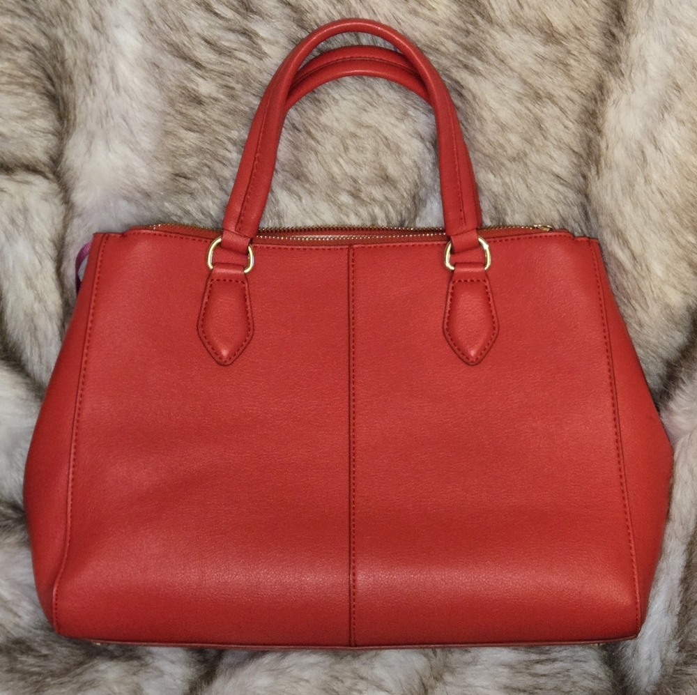 Chic Red Satchel Bag